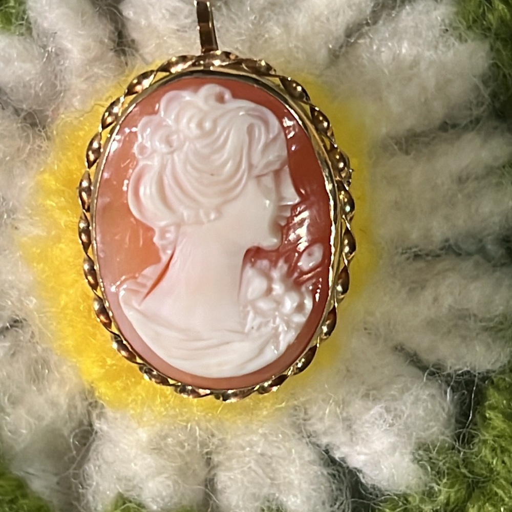 APA Torre Del Greco Italy Hand Carved Shell Cameo - Picture 2 of 6